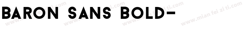 Baron Sans Bold字体转换